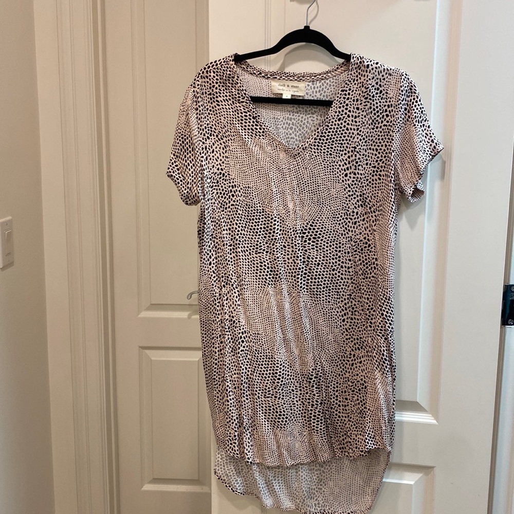 Cloth & Stone light mauve t-shirt dress